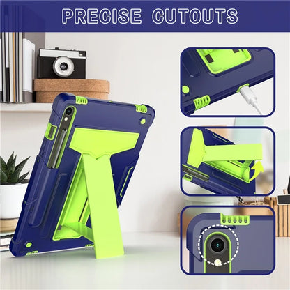 For Samsung Galaxy Tab S9 / Tab S9 FE Protective Case T-Shaped Kickstand PC+Silicone Tablet Cover