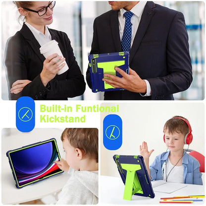 For Samsung Galaxy Tab S9 / Tab S9 FE Protective Case T-Shaped Kickstand PC+Silicone Tablet Cover