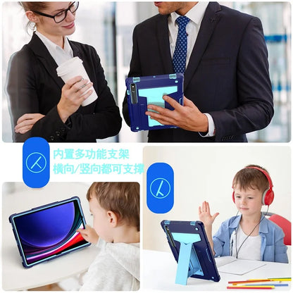 For Samsung Galaxy Tab S9 / Tab S9 FE Protective Case T-Shaped Kickstand PC+Silicone Tablet Cover