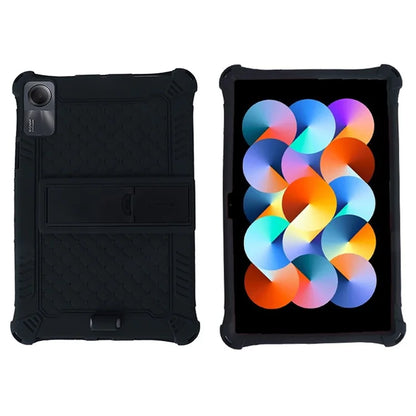 For Xiaomi Redmi Pad SE Case PC+Silicone Tablet Kickstand Cover with Shoulder Strap