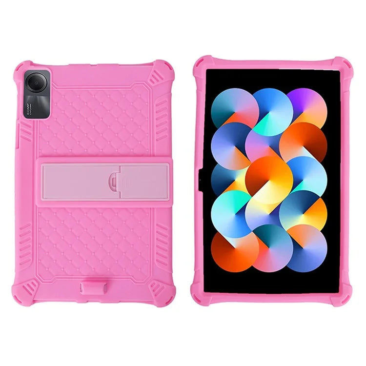 For Xiaomi Redmi Pad SE Case PC+Silicone Tablet Kickstand Cover with Shoulder Strap