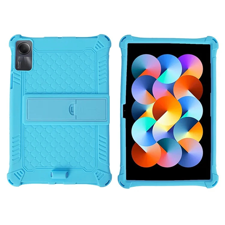 For Xiaomi Redmi Pad SE Case PC+Silicone Tablet Kickstand Cover with Shoulder Strap