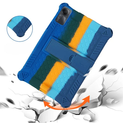 For Xiaomi Redmi Pad SE Case PC+Silicone Tablet Kickstand Cover with Shoulder Strap