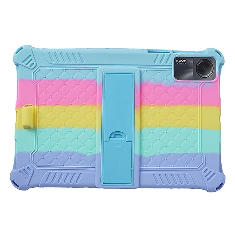 For Xiaomi Redmi Pad SE Case PC+Silicone Tablet Kickstand Cover with Shoulder Strap