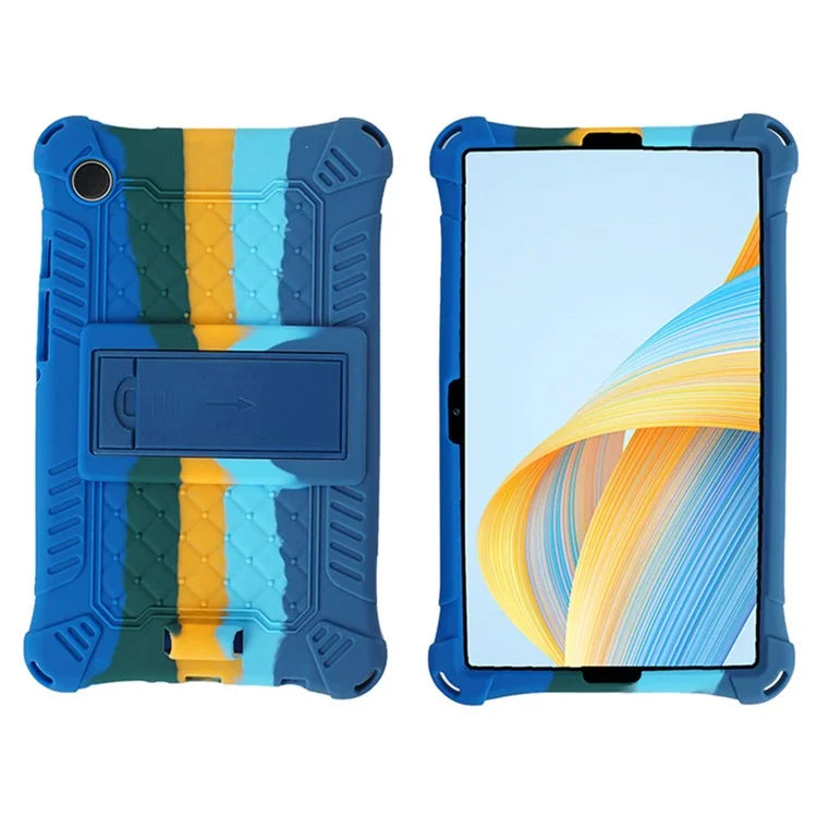 For Samsung Galaxy Tab A9 Case Anti-drop PC+Silicone Tablet Cover with Shoulder Strap