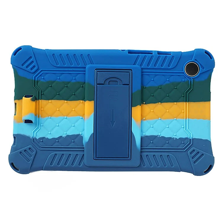 For Samsung Galaxy Tab A9 Case Anti-drop PC+Silicone Tablet Cover with Shoulder Strap