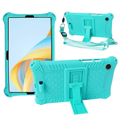 For Samsung Galaxy Tab A9 Case Anti-drop PC+Silicone Tablet Cover with Shoulder Strap