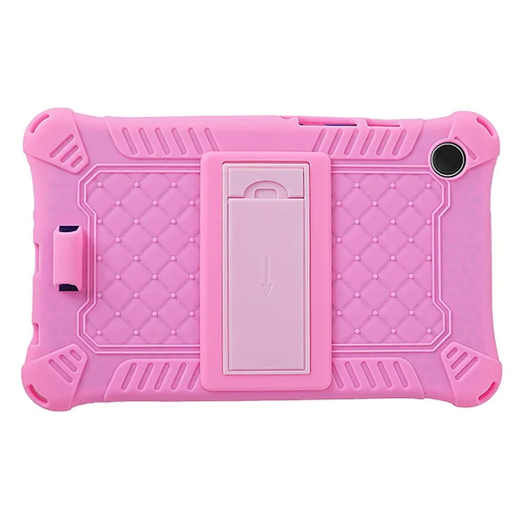 For Samsung Galaxy Tab A9 Case Anti-drop PC+Silicone Tablet Cover with Shoulder Strap
