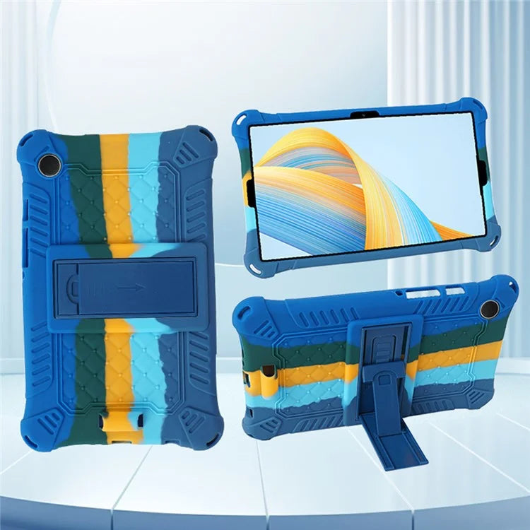 For Samsung Galaxy Tab A9 Case Anti-drop PC+Silicone Tablet Cover with Shoulder Strap