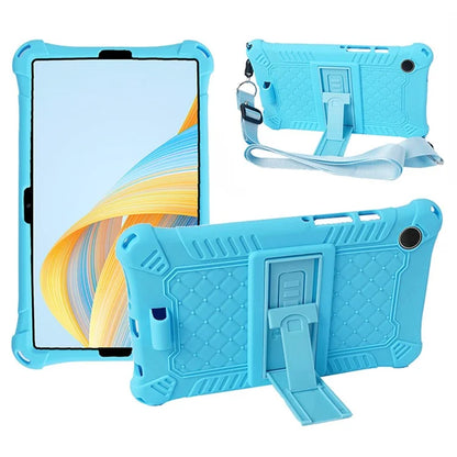 For Samsung Galaxy Tab A9 Case Anti-drop PC+Silicone Tablet Cover with Shoulder Strap