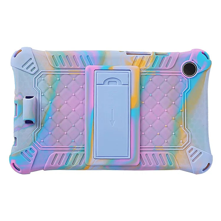 For Samsung Galaxy Tab A9 Case Anti-drop PC+Silicone Tablet Cover with Shoulder Strap