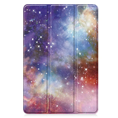 For Samsung Galaxy Tab S9 FE / Tab S9 Case Leather Pattern Printing Smart Tablet Cover with Pencil Holder