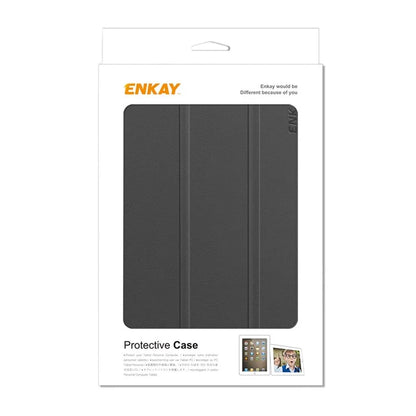 ENKAY HAT PRINCE For Samsung Galaxy Tab A9 Trifold Stand Smart Cover PU Leather+PC Tablet Case