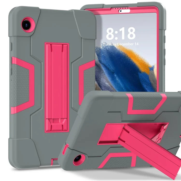 For Samsung Galaxy Tab A9 Kickstand Case Silicone + PC Dual Color Tablet Cover