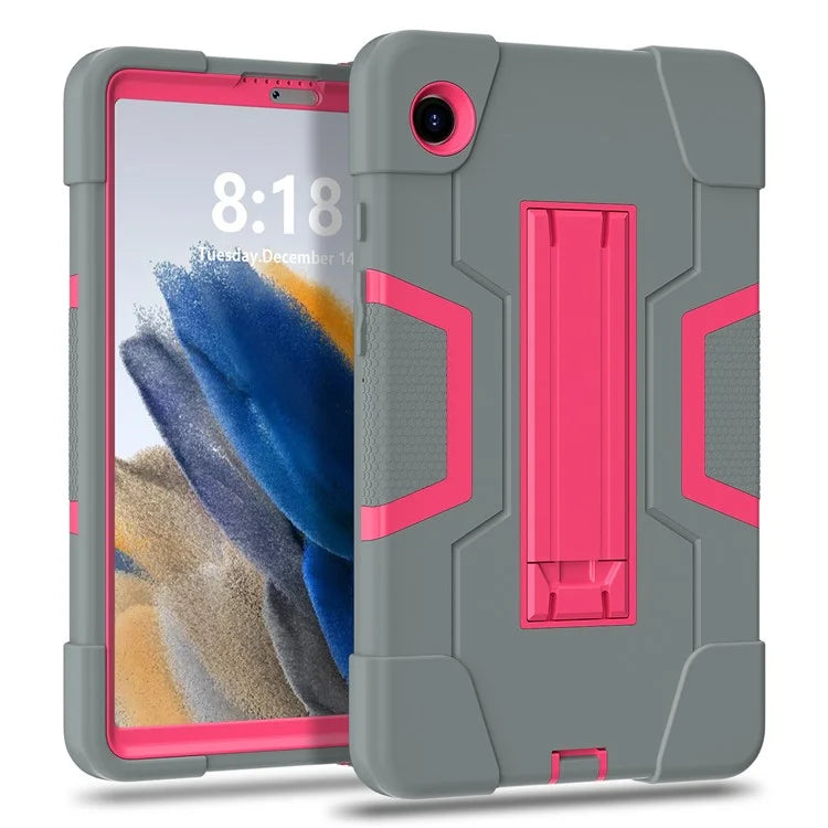 For Samsung Galaxy Tab A9 Kickstand Case Silicone + PC Dual Color Tablet Cover