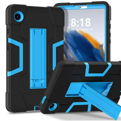 For Samsung Galaxy Tab A9 Kickstand Case Silicone + PC Dual Color Tablet Cover