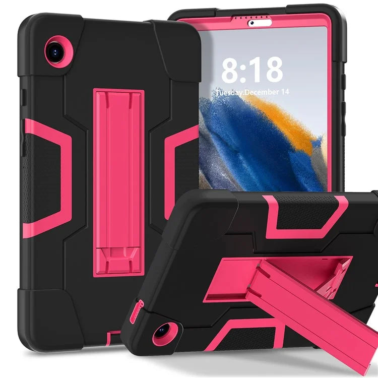 For Samsung Galaxy Tab A9 Kickstand Case Silicone + PC Dual Color Tablet Cover