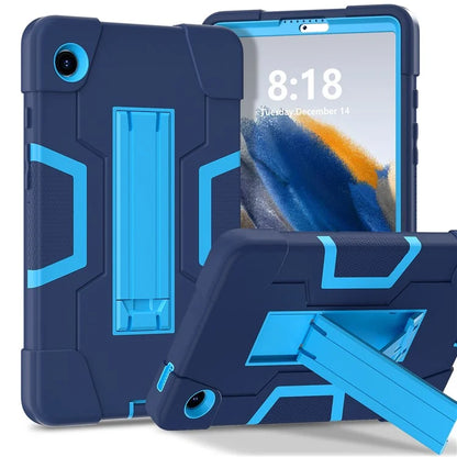 For Samsung Galaxy Tab A9 Kickstand Case Silicone + PC Dual Color Tablet Cover
