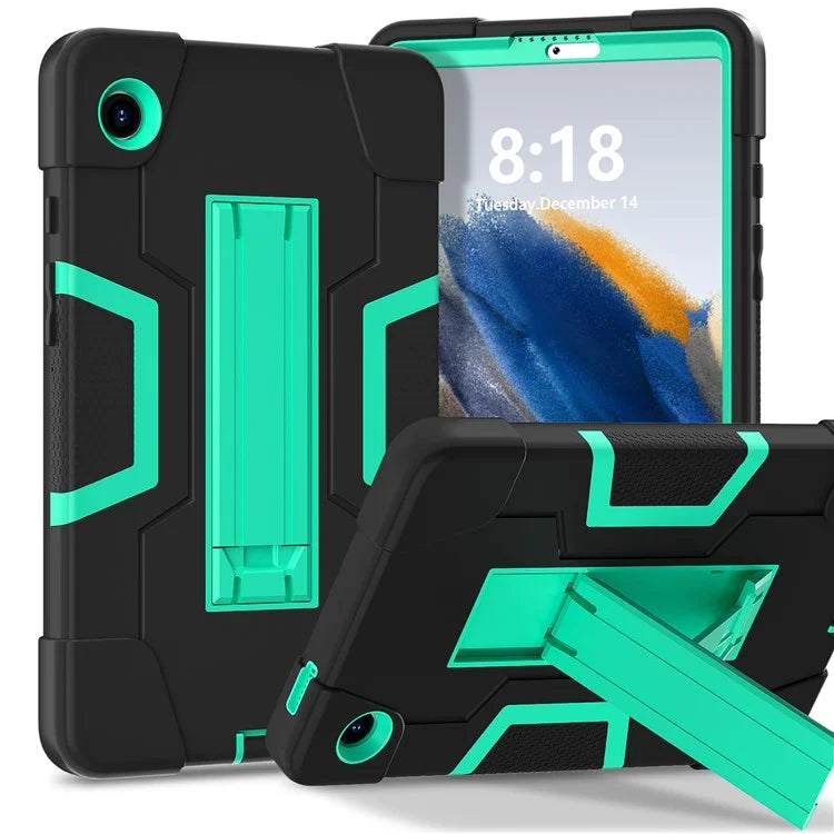 For Samsung Galaxy Tab A9 Kickstand Case Silicone + PC Dual Color Tablet Cover
