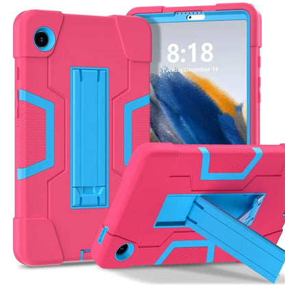 For Samsung Galaxy Tab A9 Kickstand Case Silicone + PC Dual Color Tablet Cover