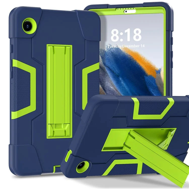 For Samsung Galaxy Tab A9 Kickstand Case Silicone + PC Dual Color Tablet Cover