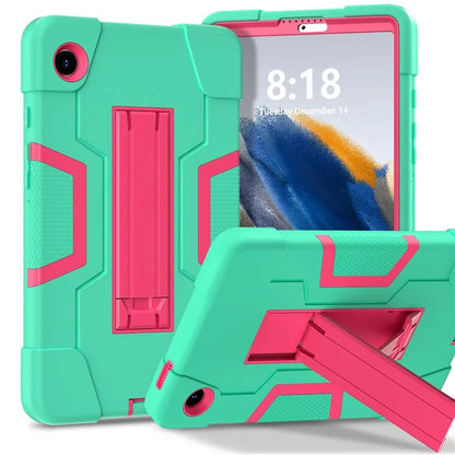 For Samsung Galaxy Tab A9 Kickstand Case Silicone + PC Dual Color Tablet Cover