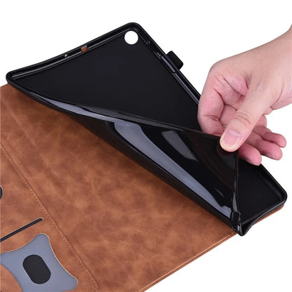 For Samsung Galaxy Tab A9 PU Leather Tablet Case Wallet Stand Flip Cover