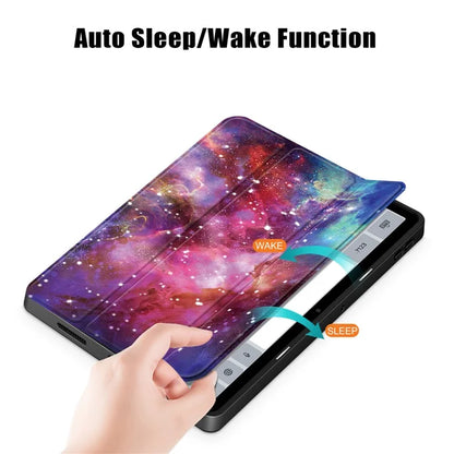 For Xiaomi Redmi Pad SE Tablet Case Tri-fold Stand Pattern Printing Smart Cover with Pen Slot