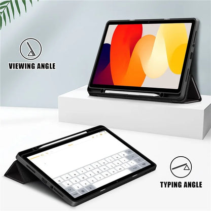 For Xiaomi Redmi Pad SE Tablet Case Tri-fold Stand Pattern Printing Smart Cover with Pen Slot