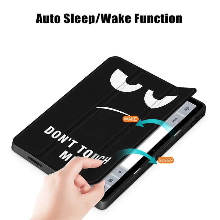 For Xiaomi Redmi Pad SE Tablet Case Tri-fold Stand Pattern Printing Smart Cover with Pen Slot