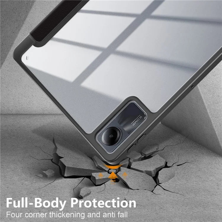 For Xiaomi Redmi Pad SE Tablet Case Tri-fold Stand Pattern Printing Smart Cover with Pen Slot