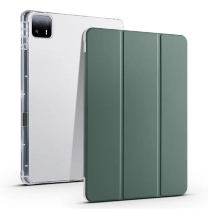 For Xiaomi Pad 6 Max 14 Case Tri-fold Stand Clear Back Tablet Cover with Pen Slot