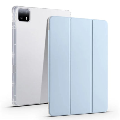 For Xiaomi Pad 6 Max 14 Case Tri-fold Stand Clear Back Tablet Cover with Pen Slot