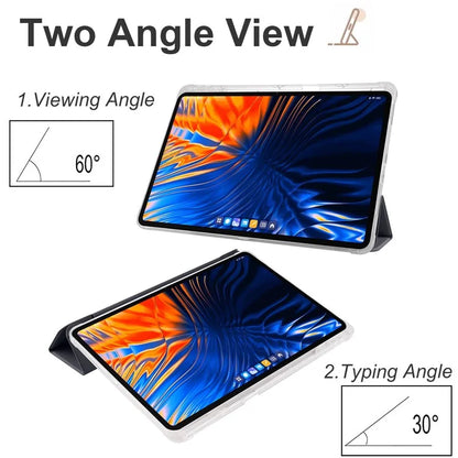 For Xiaomi Pad 6 Max 14 Case Tri-fold Stand Clear Back Tablet Cover with Pen Slot