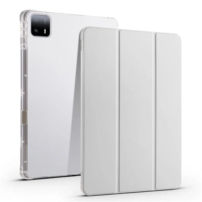 For Xiaomi Pad 6 Max 14 Case Tri-fold Stand Clear Back Tablet Cover with Pen Slot