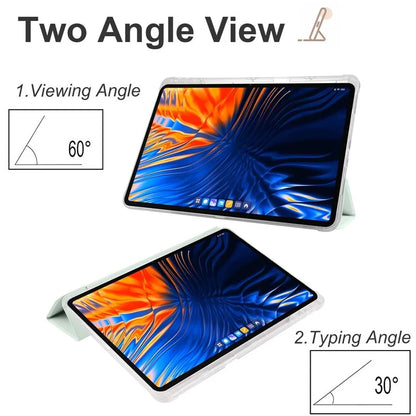 For Xiaomi Pad 6 Max 14 Case Tri-fold Stand Clear Back Tablet Cover with Pen Slot