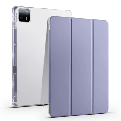 For Xiaomi Pad 6 Max 14 Case Tri-fold Stand Clear Back Tablet Cover with Pen Slot