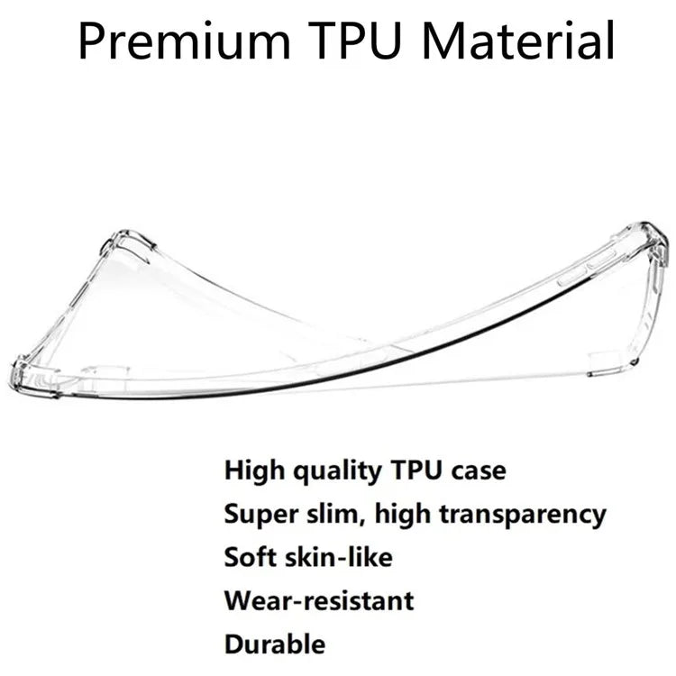 For Samsung Galaxy Tab Active4 Pro Clear Tablet Case Reinforced Corners TPU Cover