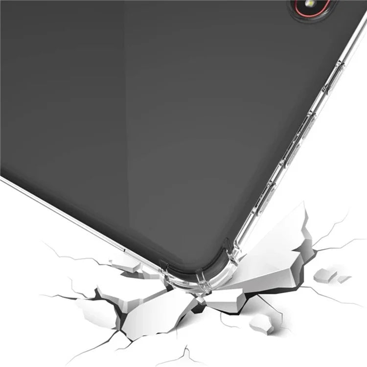 For Samsung Galaxy Tab Active4 Pro Clear Tablet Case Reinforced Corners TPU Cover