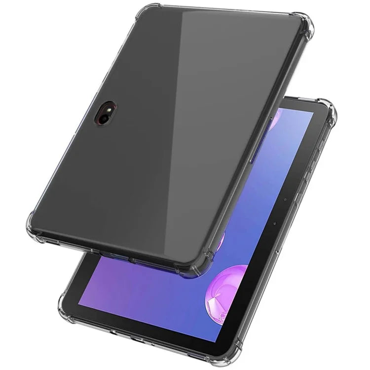 For Samsung Galaxy Tab Active4 Pro Clear Tablet Case Reinforced Corners TPU Cover