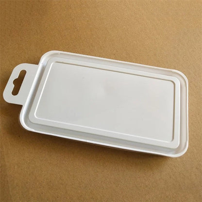 50Pcs Size S Clear Packaging Boxes for Phone Case PC+PVC Phone Cover Displaying Boxes, 14.6 x 7.6cm