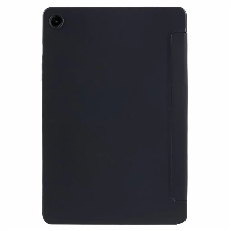 For Samsung Galaxy Tab A9 Tri-fold Stand Cover PU Leather Honeycomb Texture Tablet Case