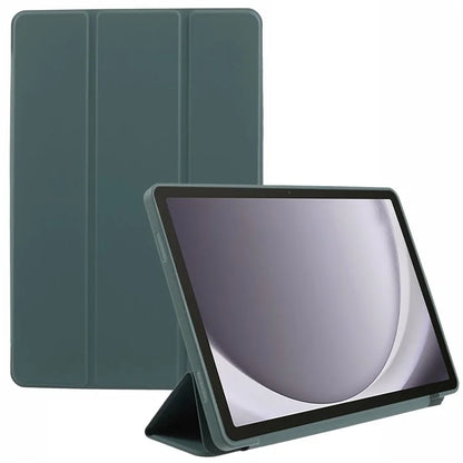 For Samsung Galaxy Tab A9 Tri-fold Stand Cover PU Leather Honeycomb Texture Tablet Case