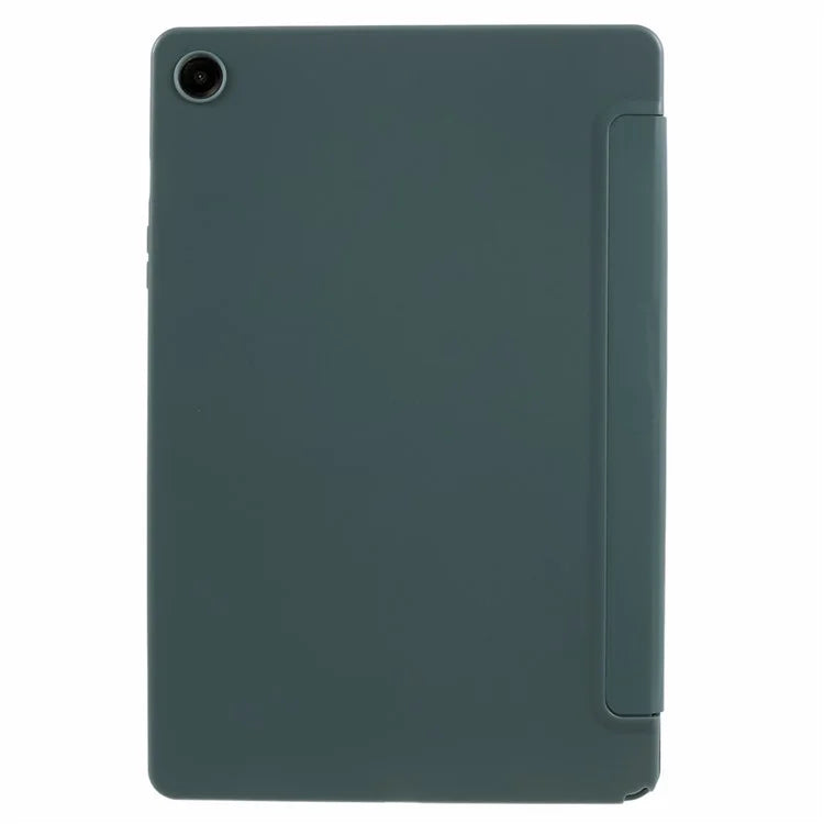 For Samsung Galaxy Tab A9 Tri-fold Stand Cover PU Leather Honeycomb Texture Tablet Case