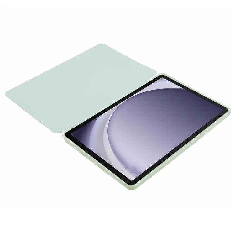 For Samsung Galaxy Tab A9 Tri-fold Stand Cover PU Leather Honeycomb Texture Tablet Case