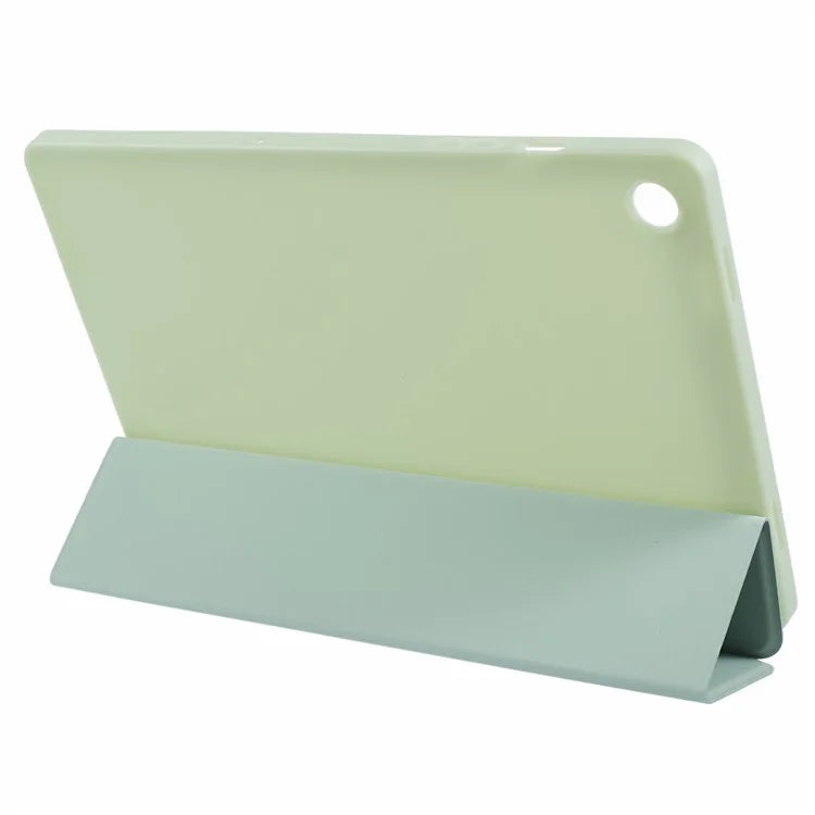 For Samsung Galaxy Tab A9 Tri-fold Stand Cover PU Leather Honeycomb Texture Tablet Case