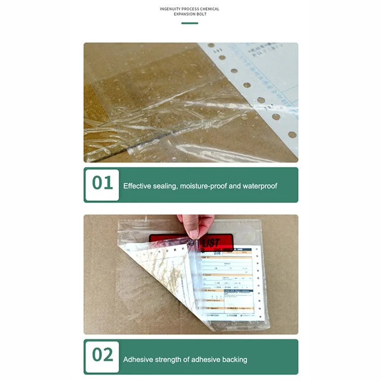 100Pcs 13x9cm Clear Mailing Bags Self Seal Posting Envelopes Packing Storage Back Bags