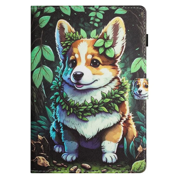 Universal 8-inch Tablet Leather Case Pattern Printing Card Holder Cover