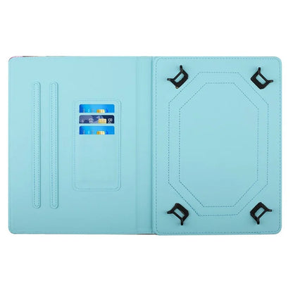 Universal 10-inch Tablet Case Pattern Printing Stand Card Holder Leather Cover