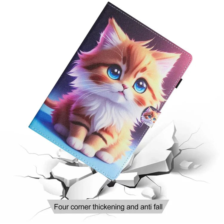 Universal 10-inch Tablet Case Pattern Printing Stand Card Holder Leather Cover